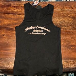 Harley-Davidson Women’s Black 105th Anniversary tank top. New with tags!